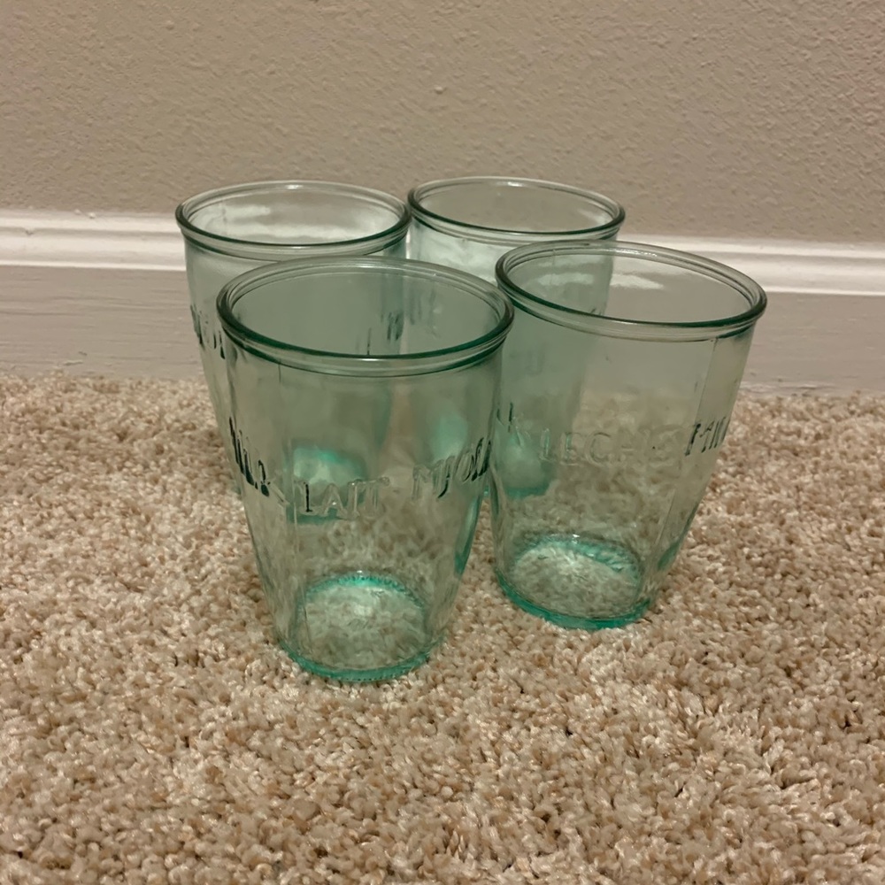 Anthropologie Milk Glasses (Set of 4)